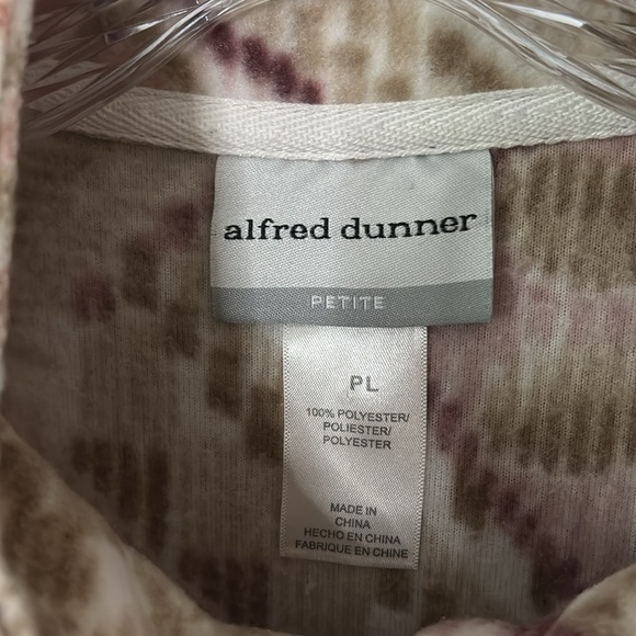 Alfred Dunner Full Zip Fleece Women’s Large Petite - Picture 3 of 6
